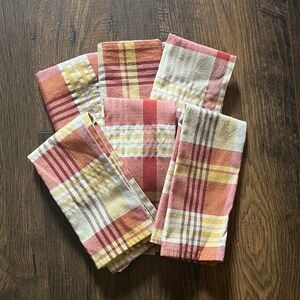 Plaid Cotton Napkins Set